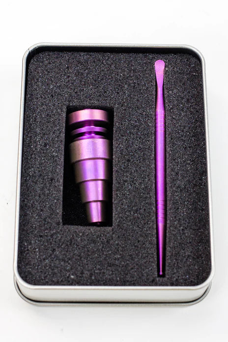 Titanium 6-in-1 Domeless Nail and Dabber set