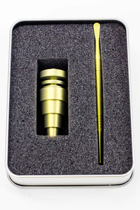 Titanium 6-in-1 Domeless Nail and Dabber set