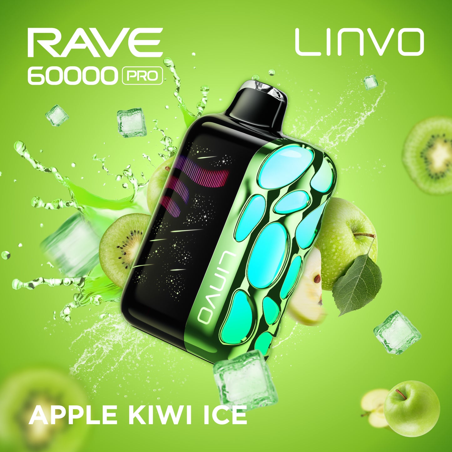 Linvo Rave 60K - Apple Kiwi Ice
