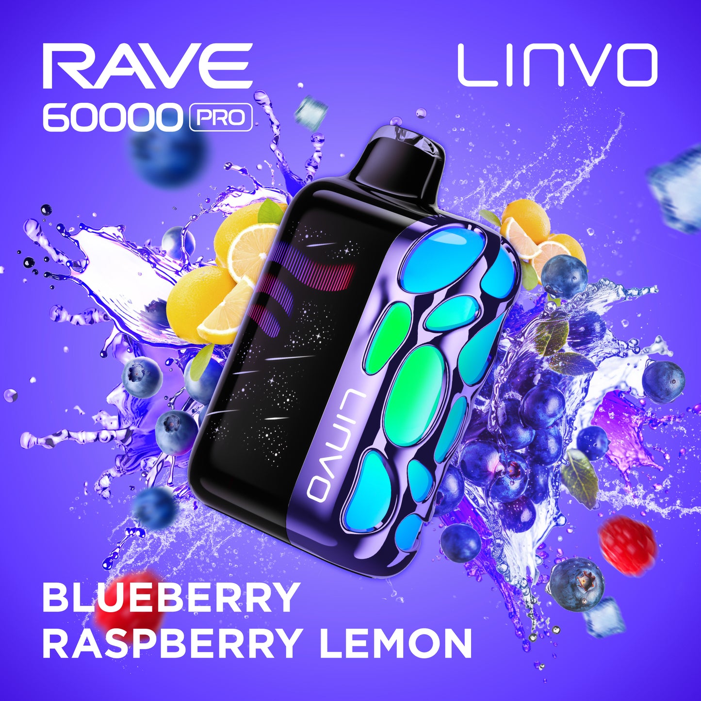 Linvo Rave 60K - Blueberry Raspberry Lemon