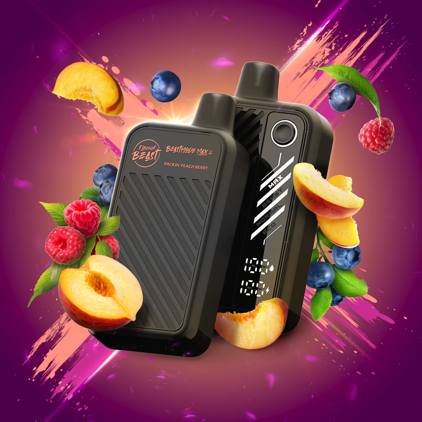 Flavour Beast Mode Max 50K - Packin' Peach Berry