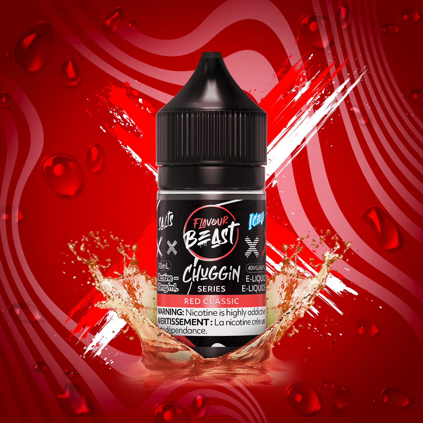 Flavour Beast E-Liquid Chuggin - Red Classic (ICED)
