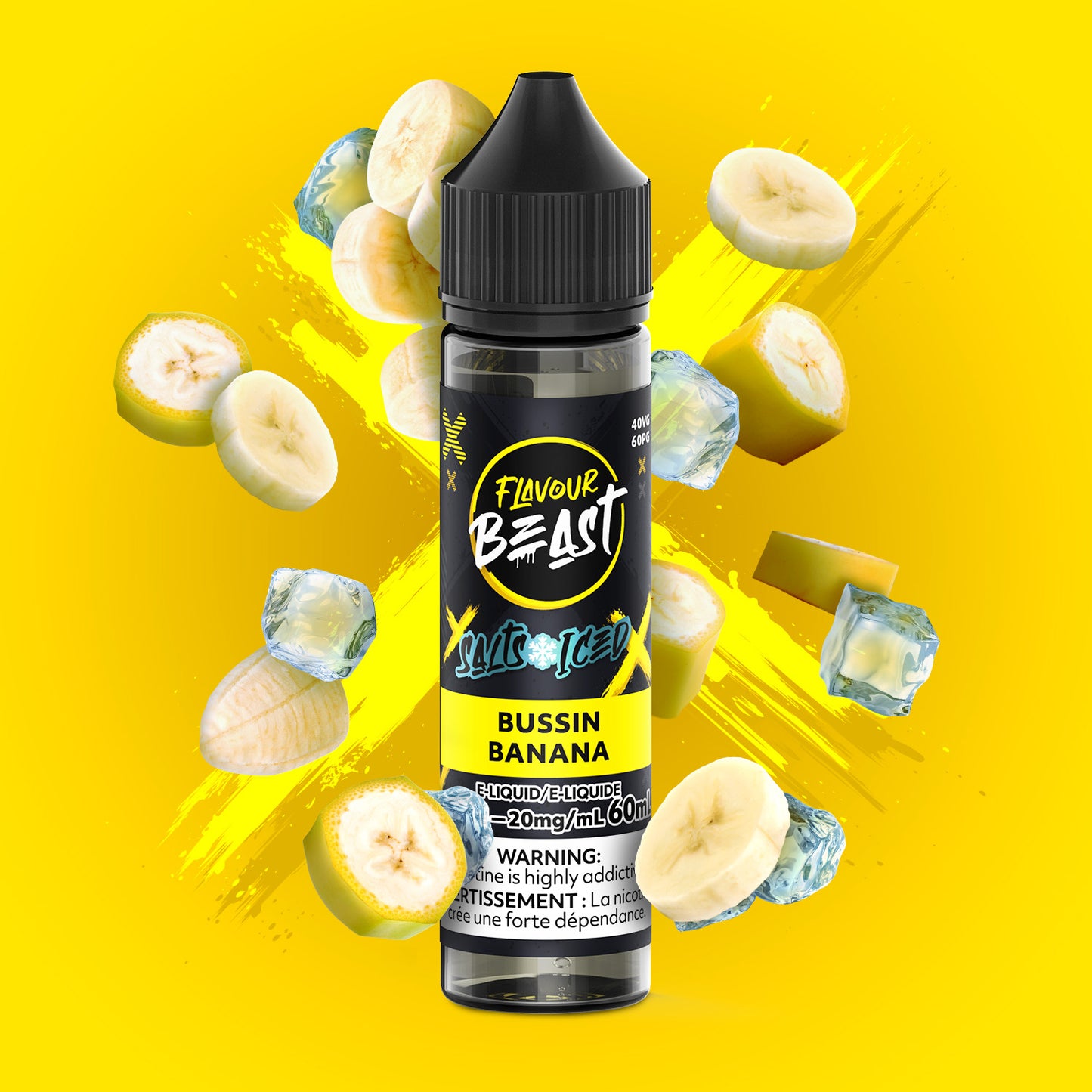 Flavour Beast E-liquid 60ml -Bussin Banana