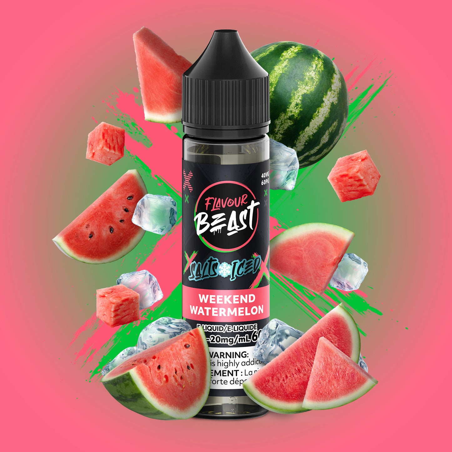 Flavour Beast E-liquid 60ml - Weekend Watermelon
