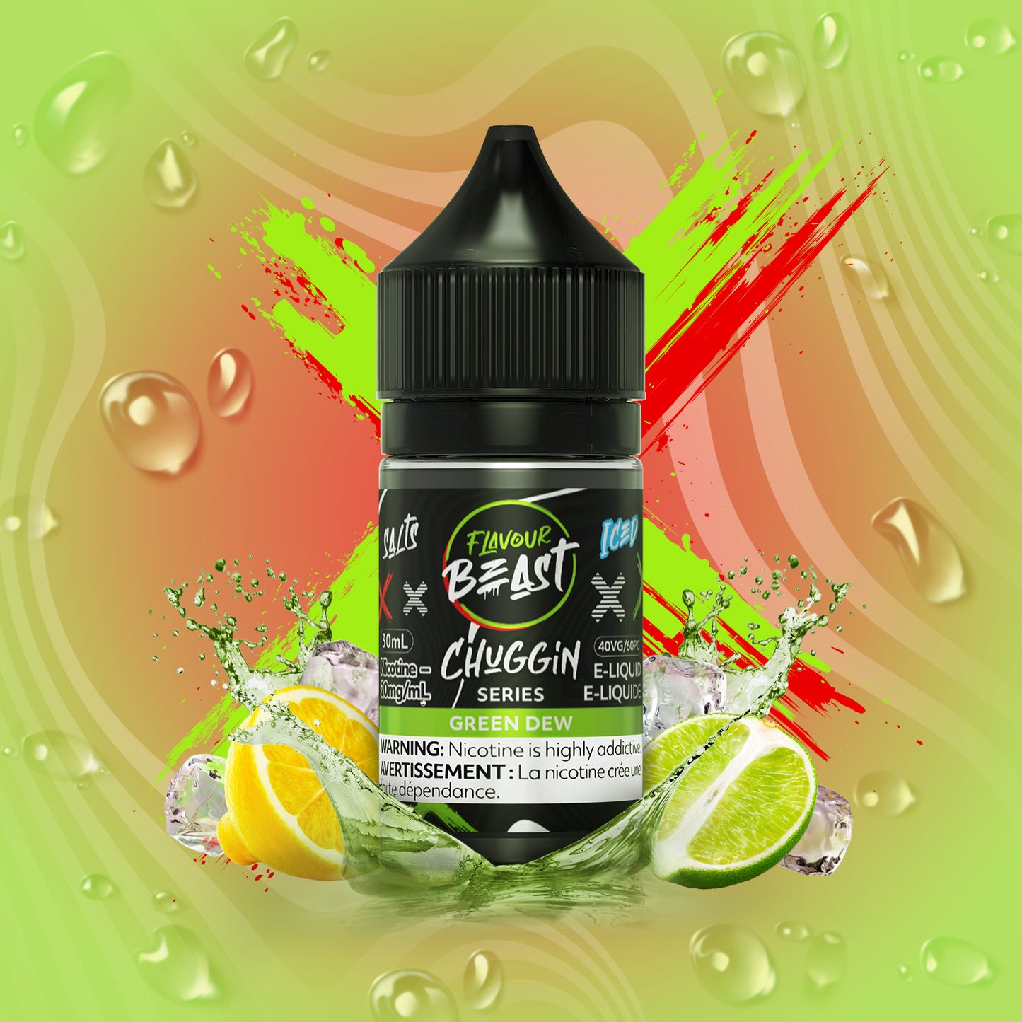 Flavour Beast E-Liquid Chuggin - Green Dew(ICED)