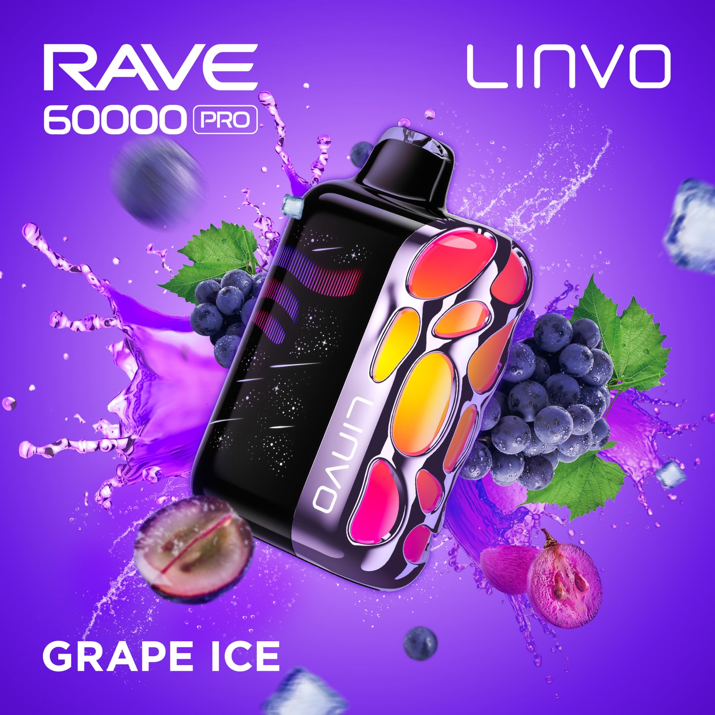 Linvo Rave 60K - Grape Ice