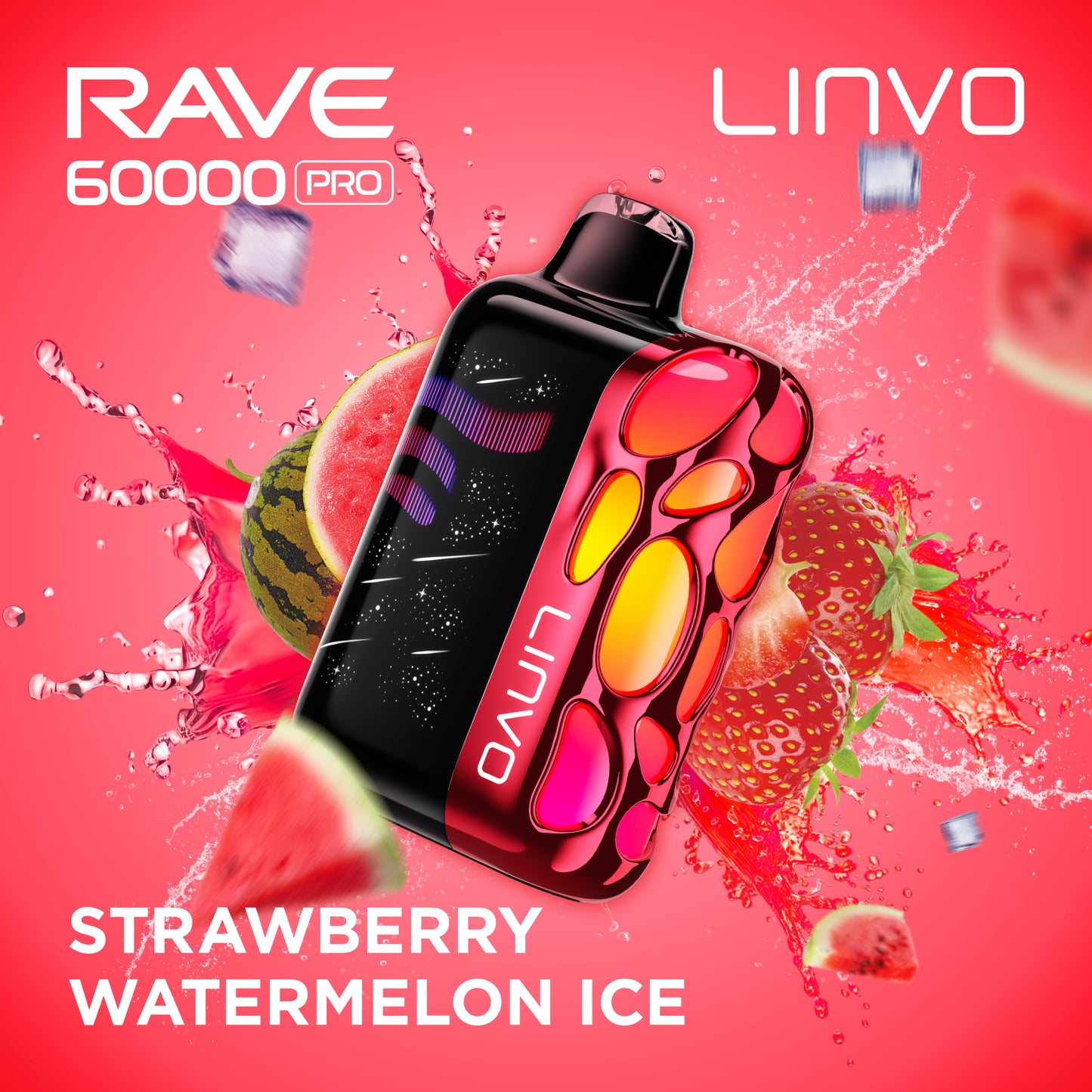 Linvo Rave 60K - Strawberry Watermelon Ice