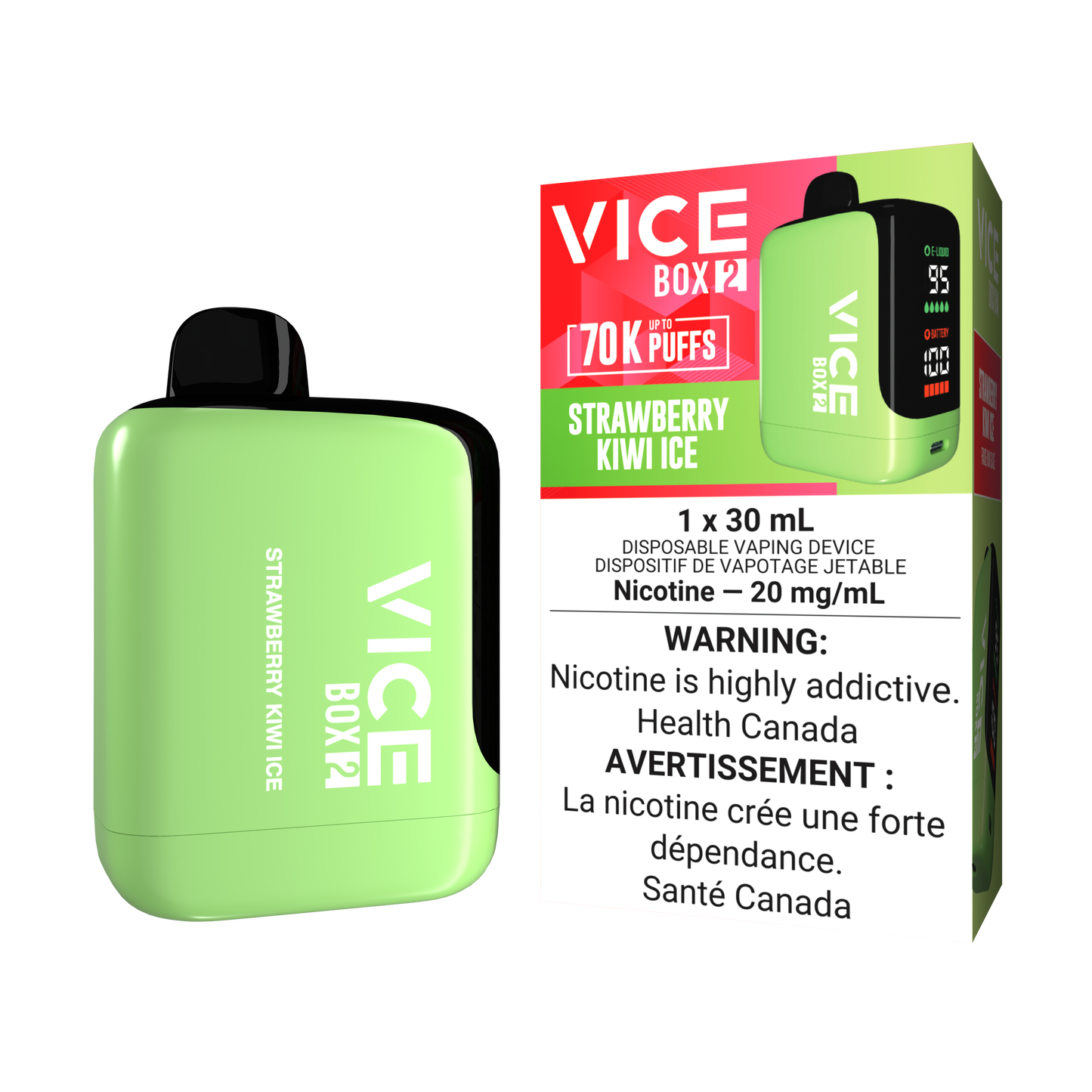Vice Box 2 70K - Strawberry Kiwi Ice