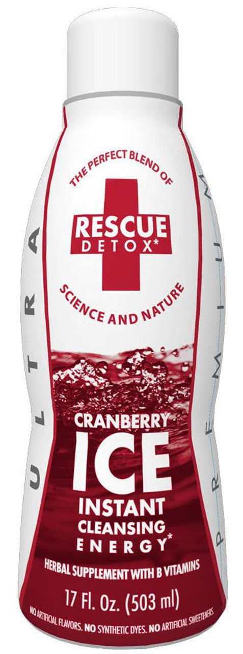 Rescue Detox Ice 17oz – Cranberry - BlazenHaze