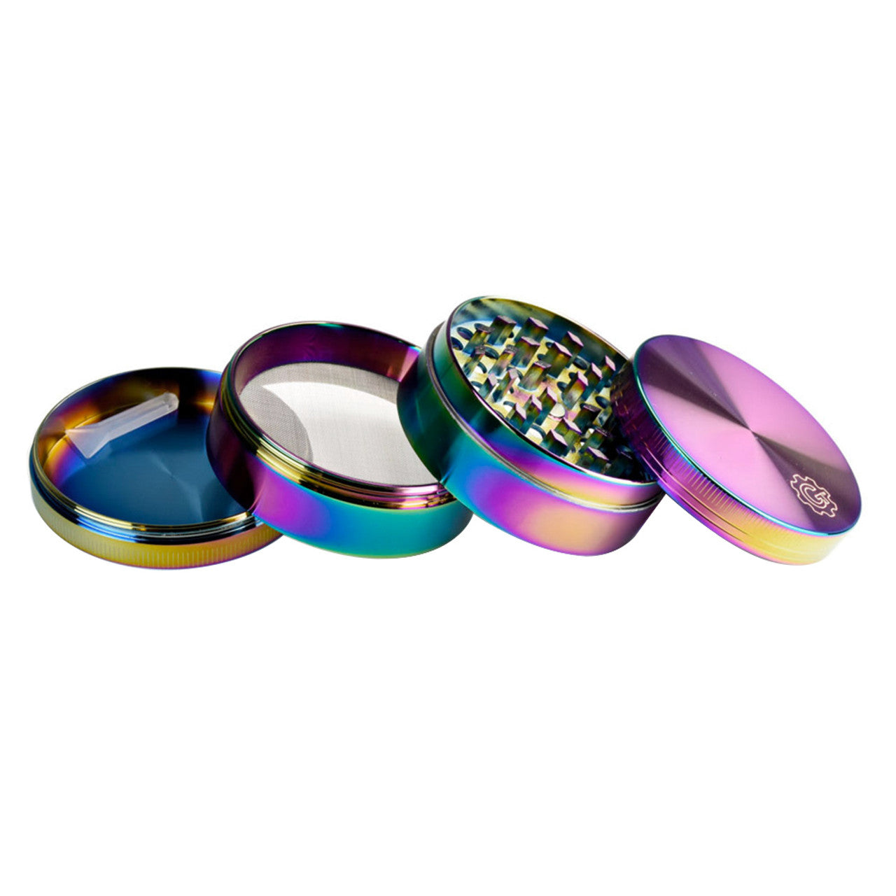 Pulsar 4-Piece 2.5" Anodized Zinc Pollinator Grinder - Chameleon