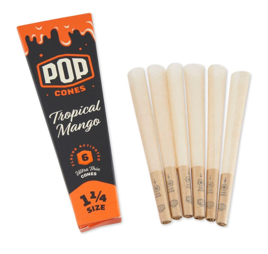 PRE-ROLLED CONES POP 1 1/4 6PK FLAVOR TIP - BlazenHaze