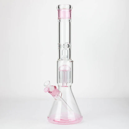 18" Single 8 arms perc with splash guard 7mm glass water bong