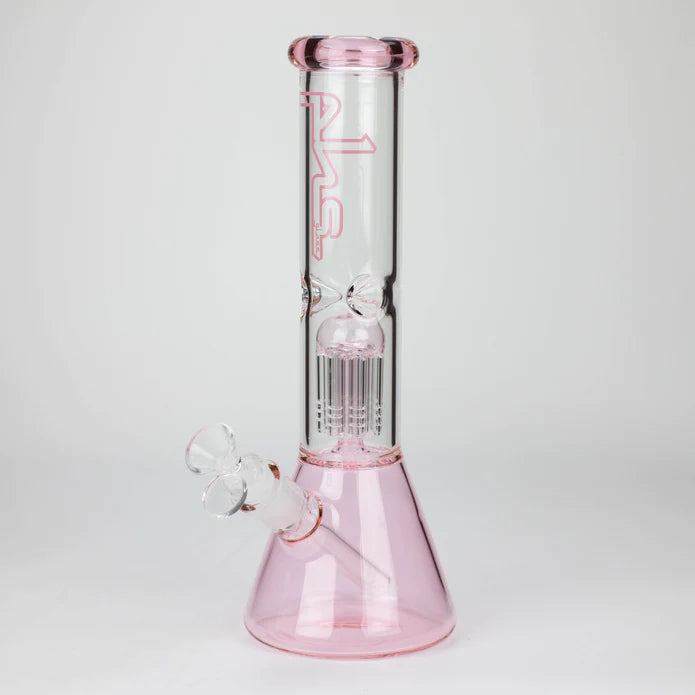 PHS | 12" Glass beaker color Bong with tree arm percolator - BlazenHaze