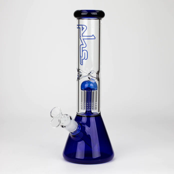 PHS | 12" Glass beaker color Bong with tree arm percolator - BlazenHaze