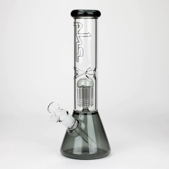 PHS | 12" Glass beaker color Bong with tree arm percolator - BlazenHaze