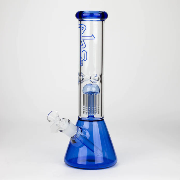 PHS | 12" Glass beaker color Bong with tree arm percolator - BlazenHaze