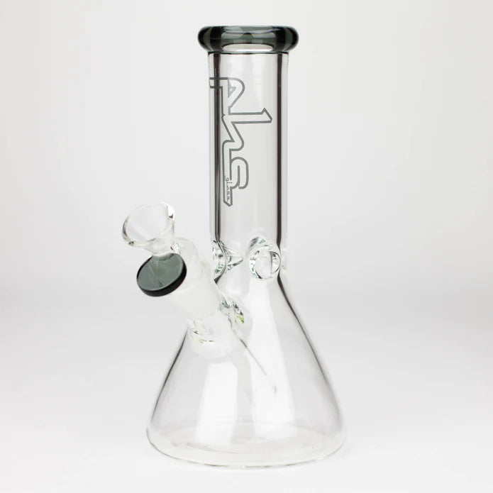 8" 5mm Clear Glass Beaker (Assorted Colors) - BlazenHaze