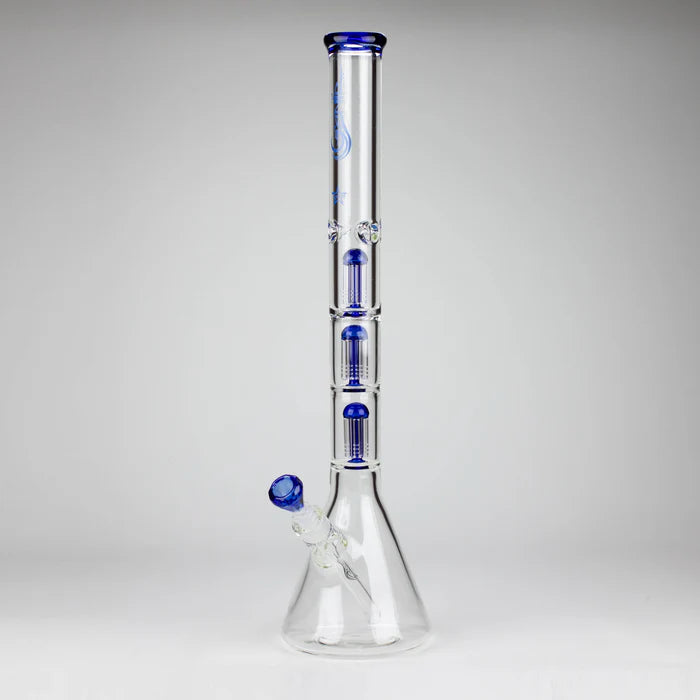 24" 9mm Triple percolator beaker water bong