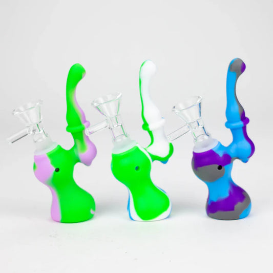 5.5" Silicone Mini Bubbler-Assorted