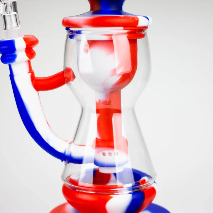 9.8" Silicone+Glass bong-Assorted