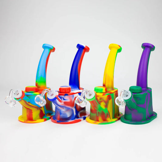 8.8" Silicone Flat bottom Rig-Assorted