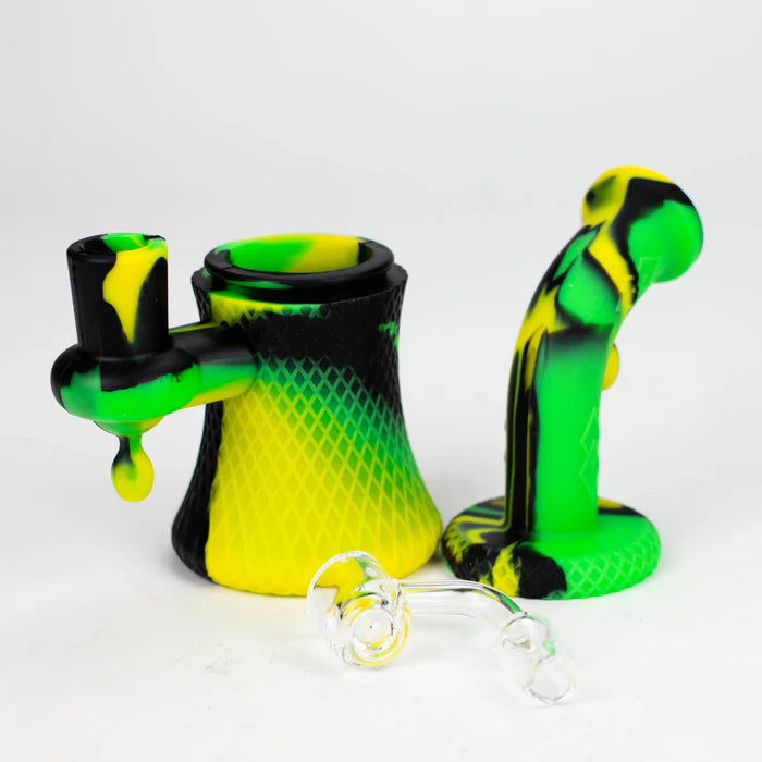 6" Detachable silicone Mini Rig-Assorted