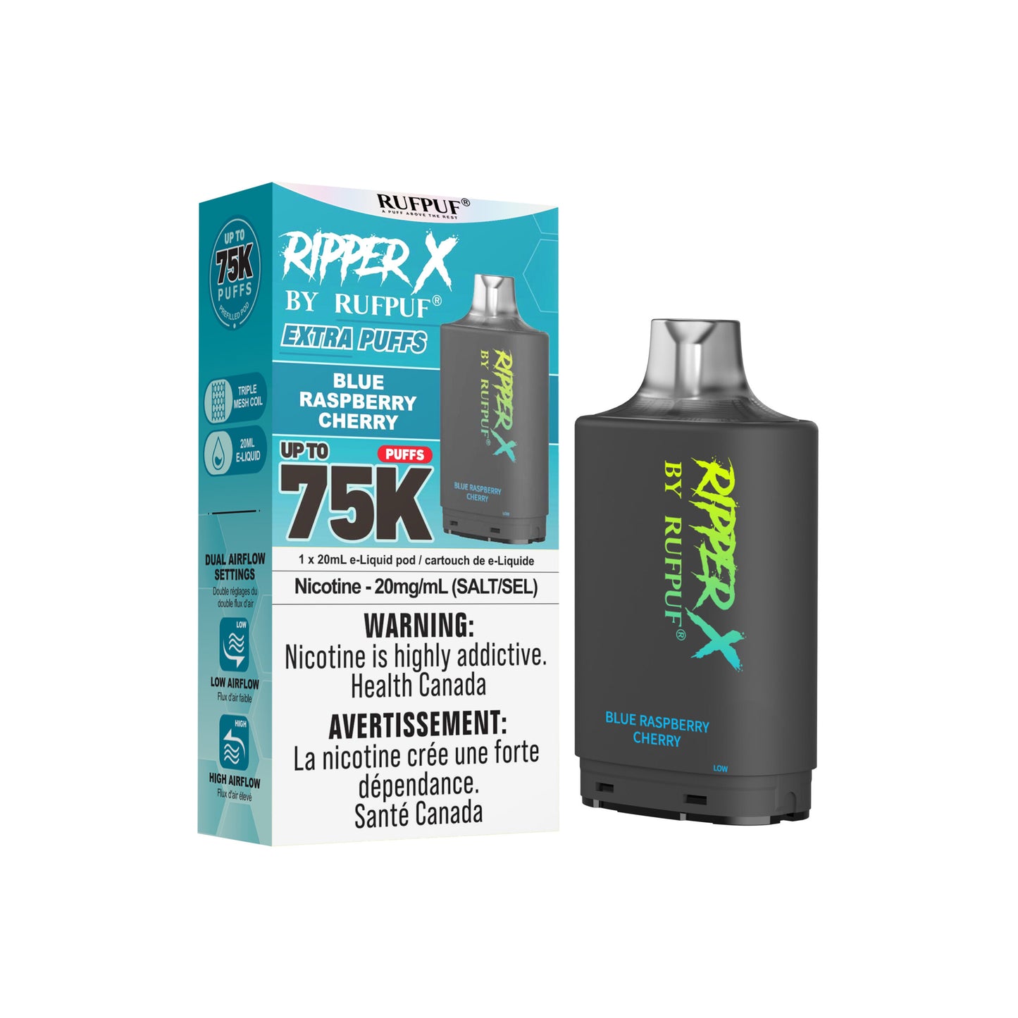 Ripper X  75K - Blue Raspberry Cherry