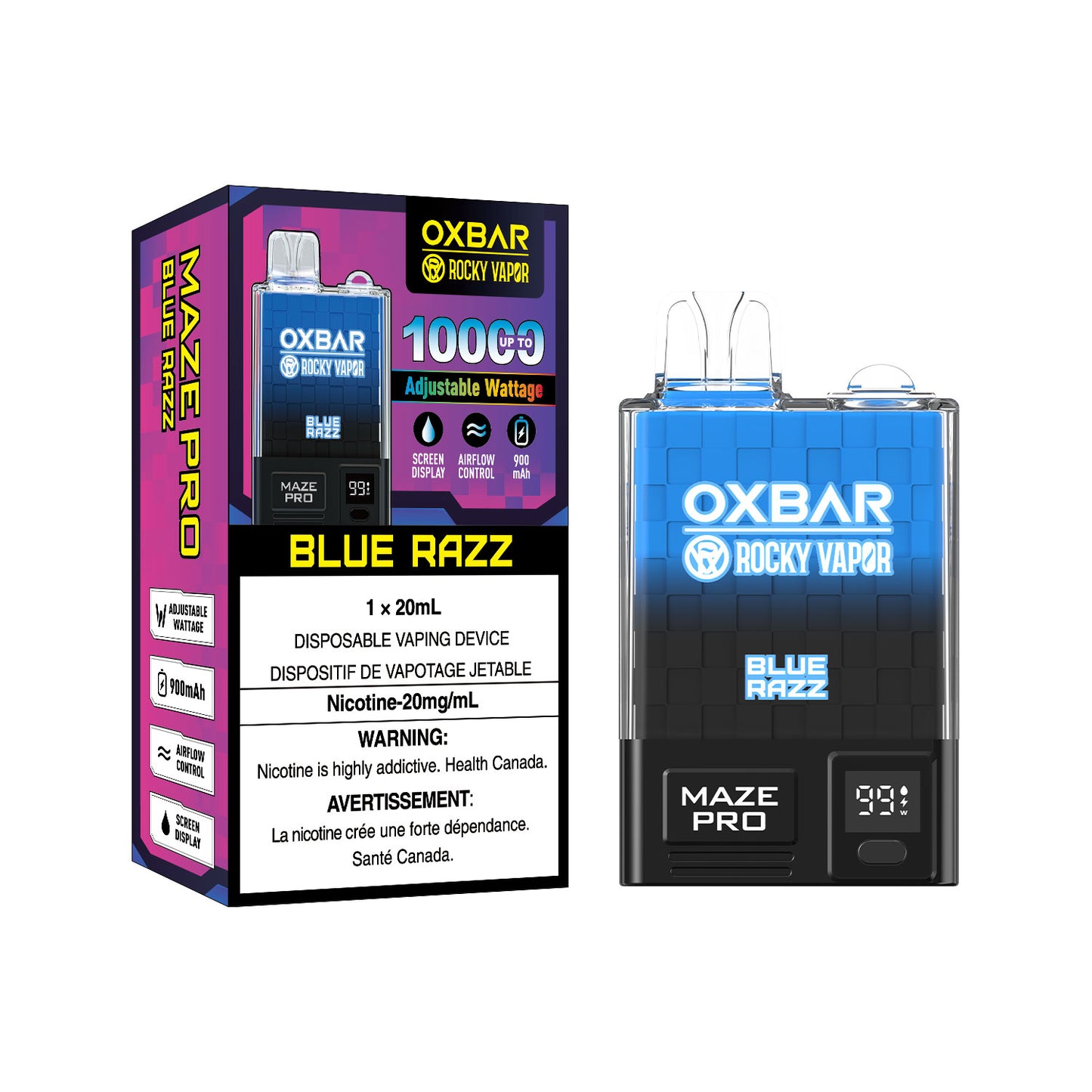 ROCKY VAPOR OXBAR MAZE PRO - Blue Razz