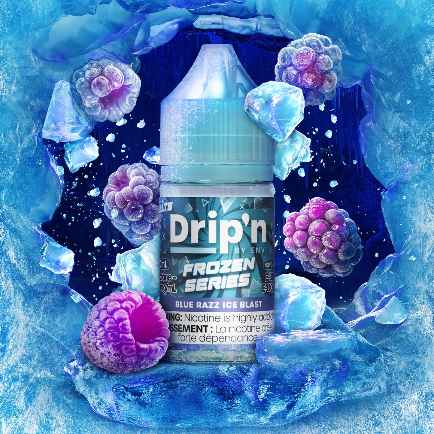 Drip'n E-Liquid - Blue Razz Ice