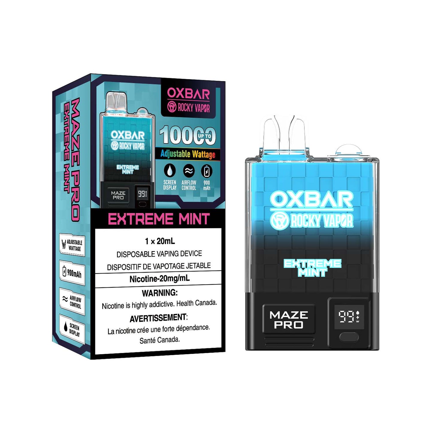 ROCKY VAPOR OXBAR MAZE PRO - Extreme Mint