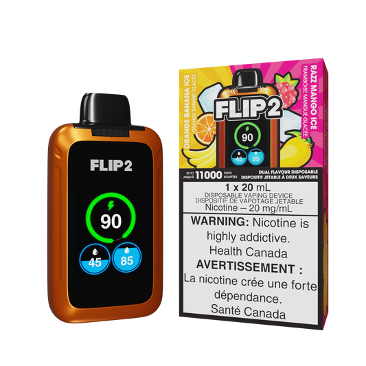 Flip 2 11K - Orange Banana Ice & Razz Mango Ice