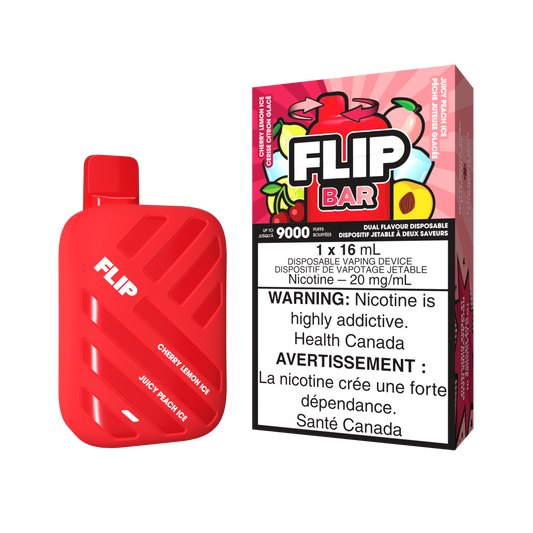 FLIP BAR DISPOSABLE - CHERRY LEMON ICE AND JUICY PEACH ICE