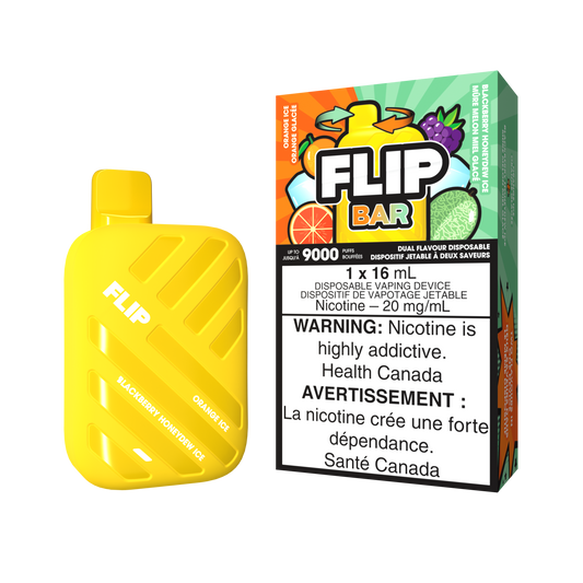 FLIP BAR DISPOSABLE - ORANGE ICE AND BLACKBERRY HONEYDEW ICE