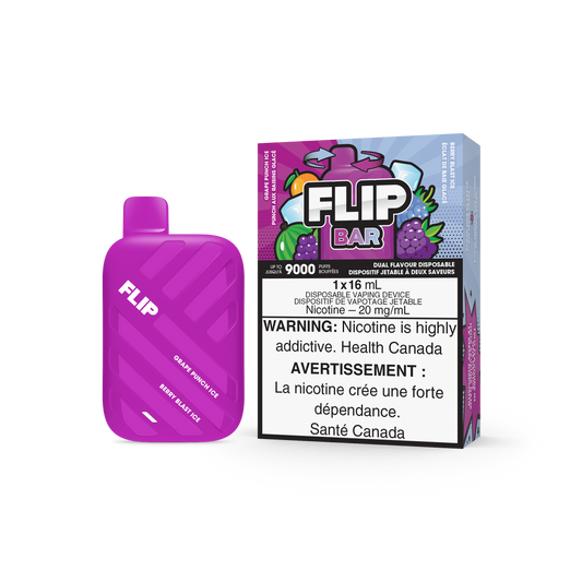 FLIP BAR DISPOSABLE - GRAPE PUNCH ICE AND BERRY BLAST ICE