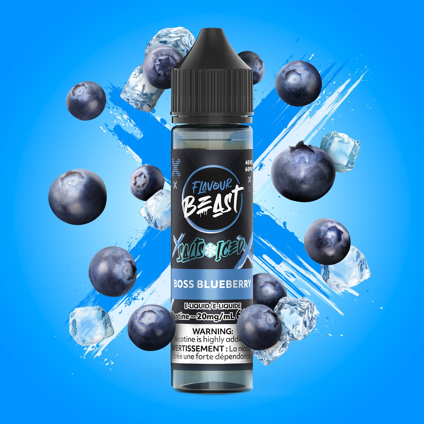 Flavour Beast E-liquid 60ml - Boss Blueberry