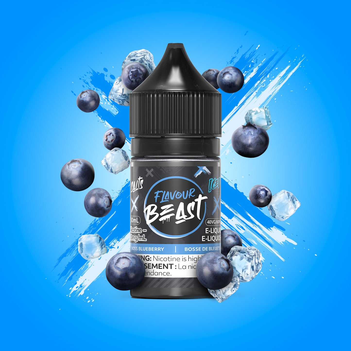 Flavour Beast E-Liquid - Boss Blueberry Iced