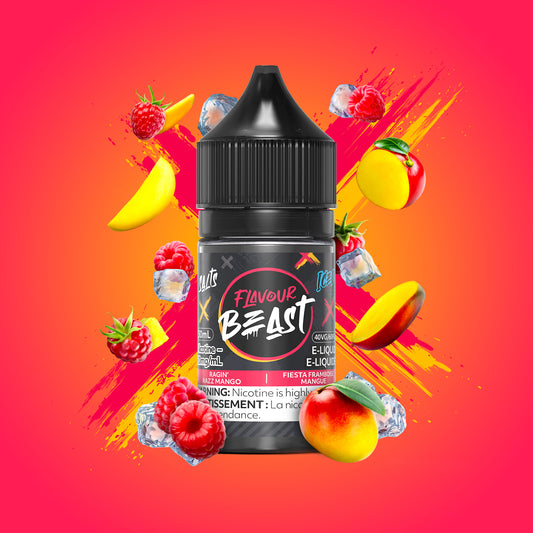 Flavour Beast E-Liquid - Ragin' Razz Mango Iced