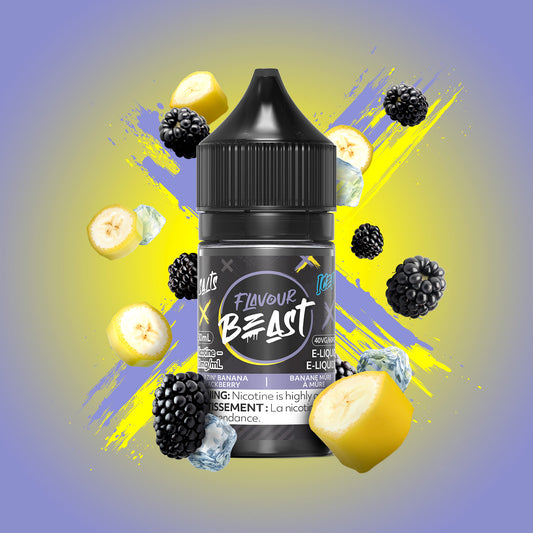 Flavour Beast E-Liquid - Blazin' Banana Blackberry Iced - BlazenHaze