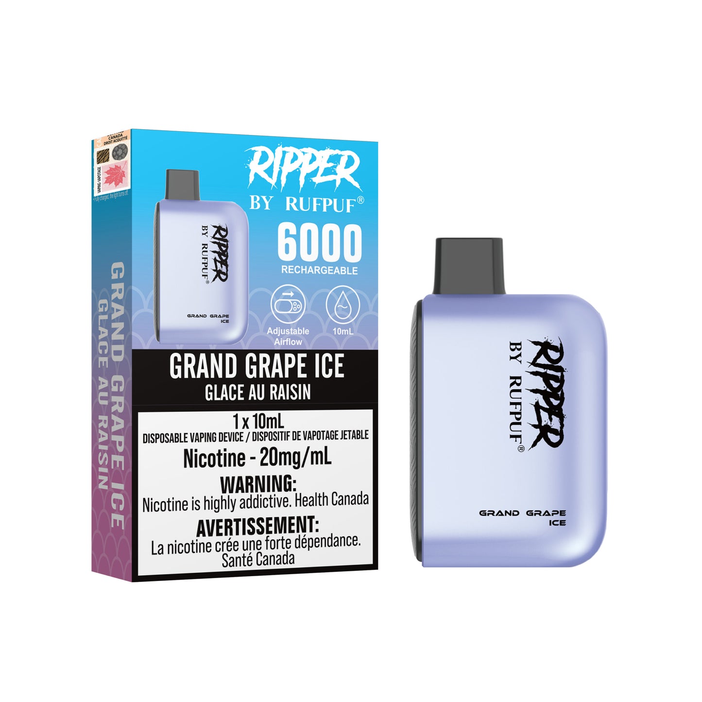 RufPuf Ripper 6000- Grand Grape Ice