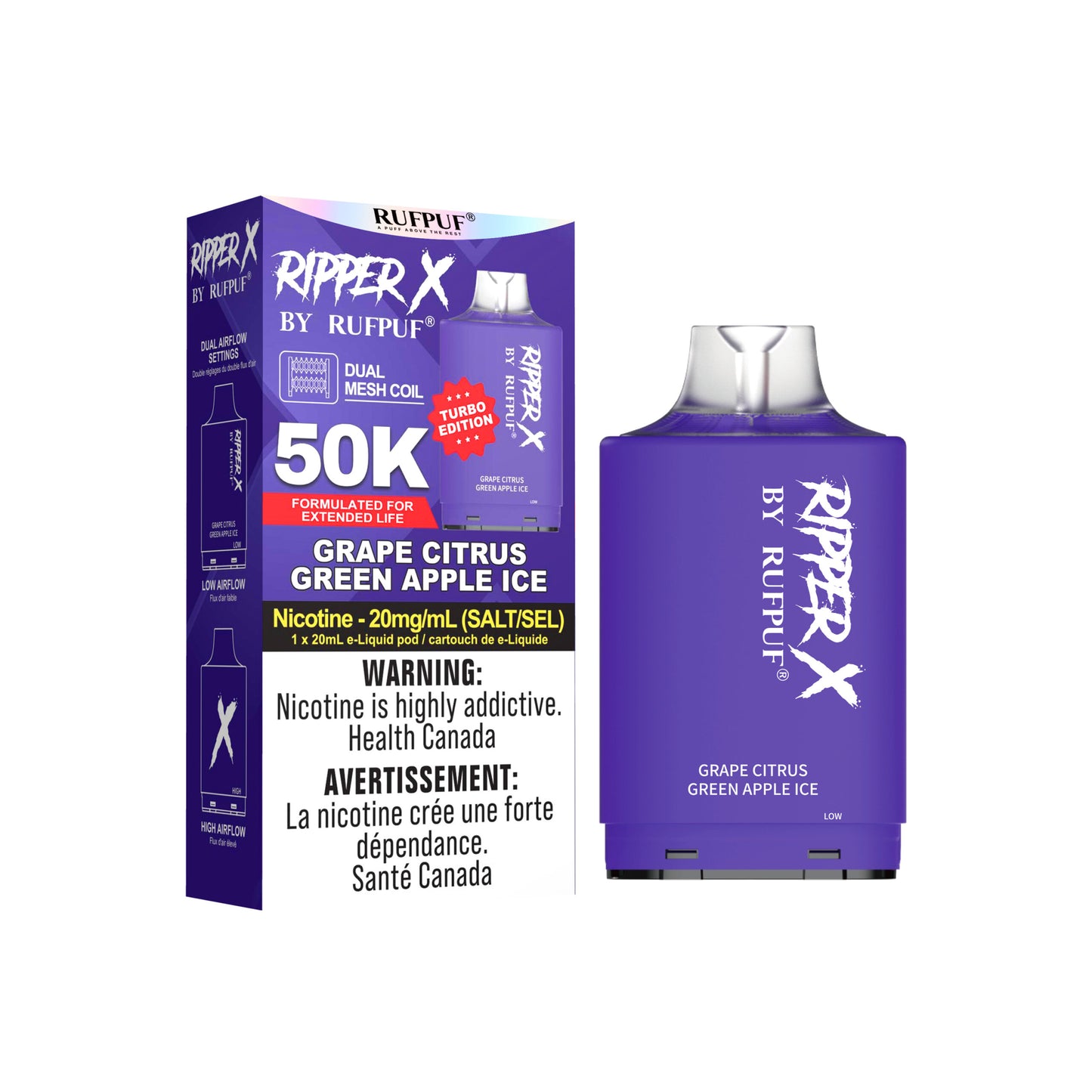 Ripper X - Grape Citrus Green Apple Ice