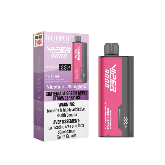 RufPuf Viper 9000 - Guatemala Green Apple Strawberry Ice