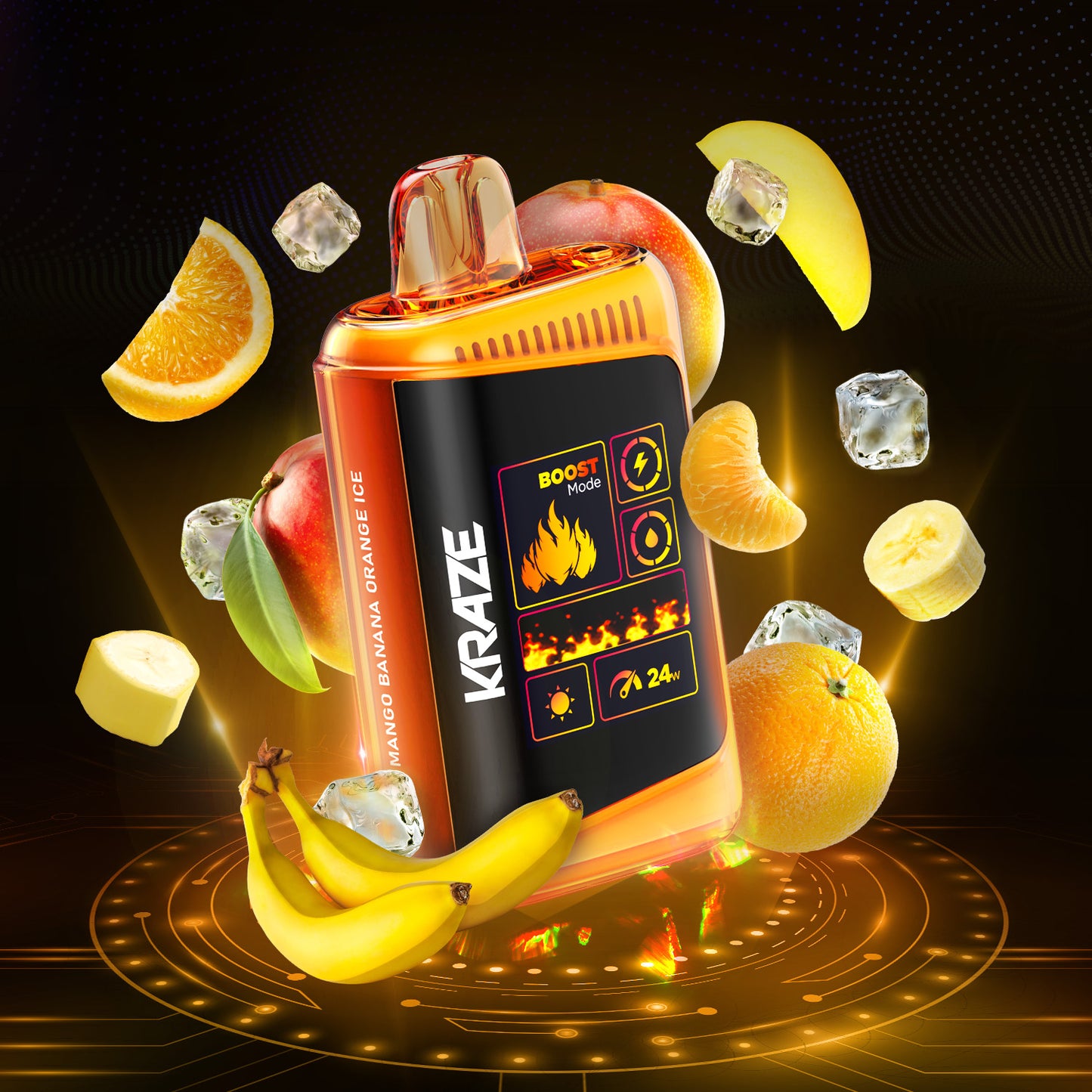 Kraze Mega HD 20K - Mango Banana Orange Ice