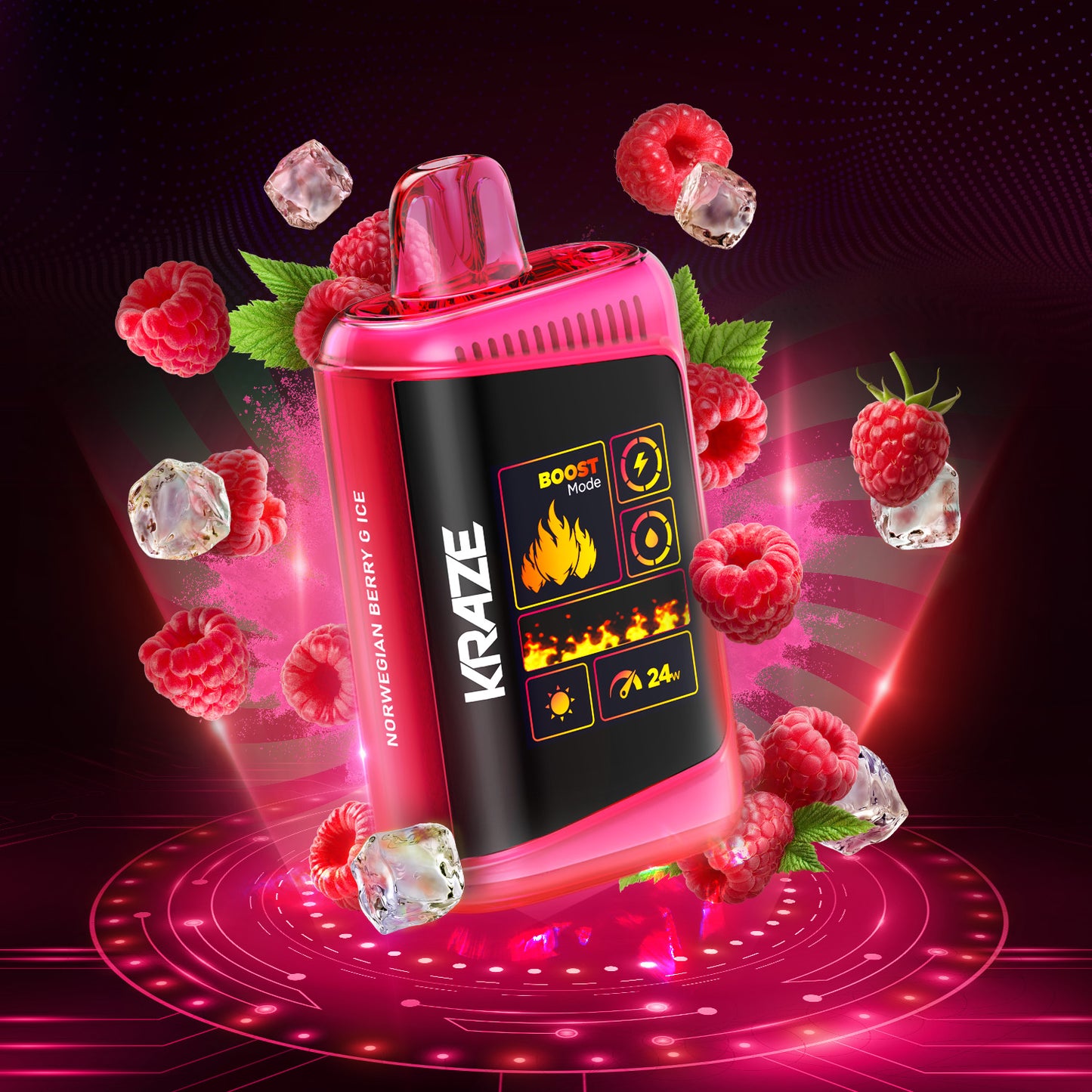 Kraze Mega HD 20K - Norwegian Berry Ice