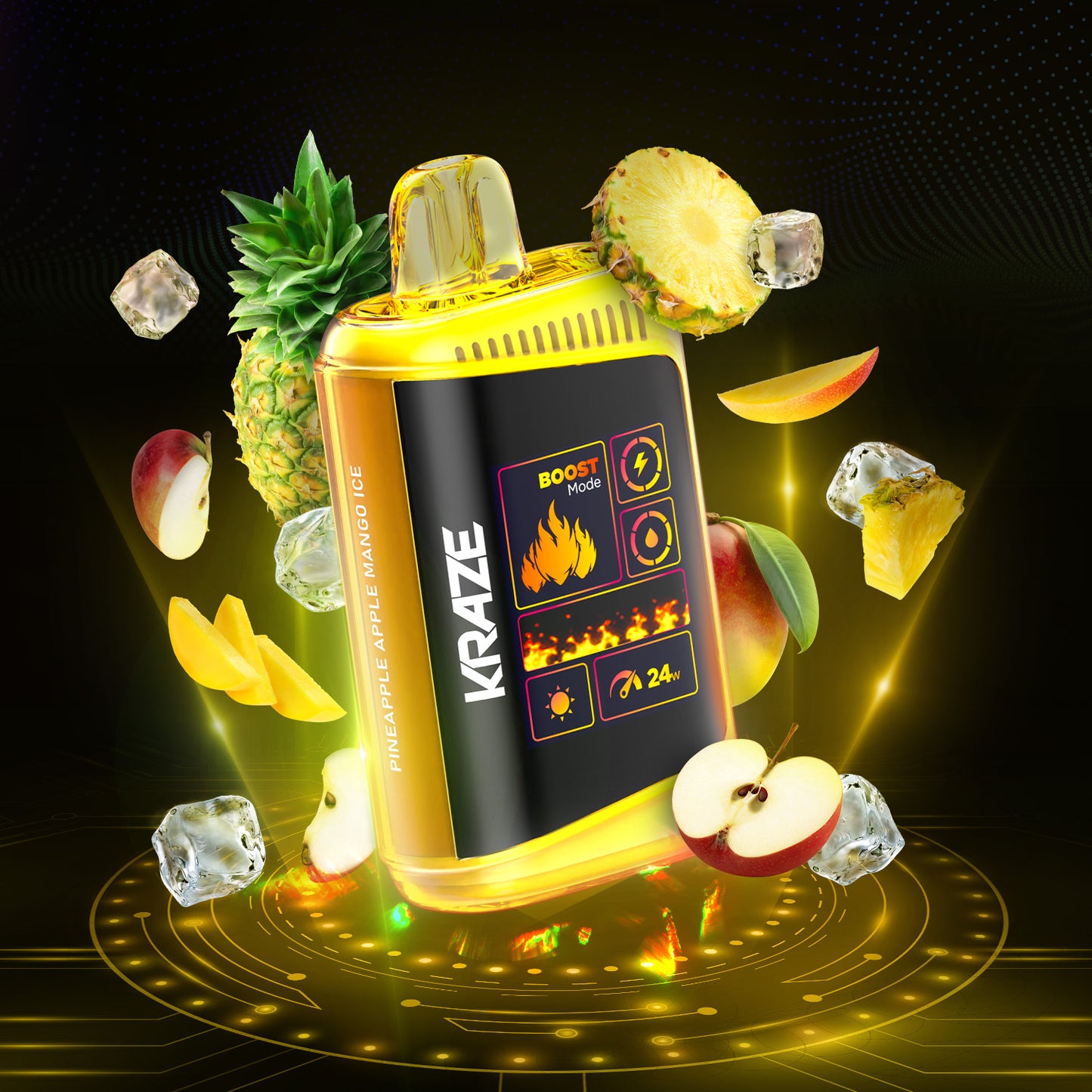 Kraze Mega HD 20K - Pineapple Apple Mango Ice