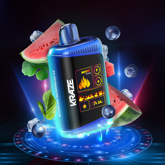 Kraze Mega HD 20K - Blueberry Watermelon Ice