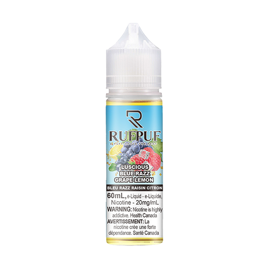 RUFPUF Nic Salt 60ML - LUSCIOUS BLUE RAZZ GRAPE LEMON