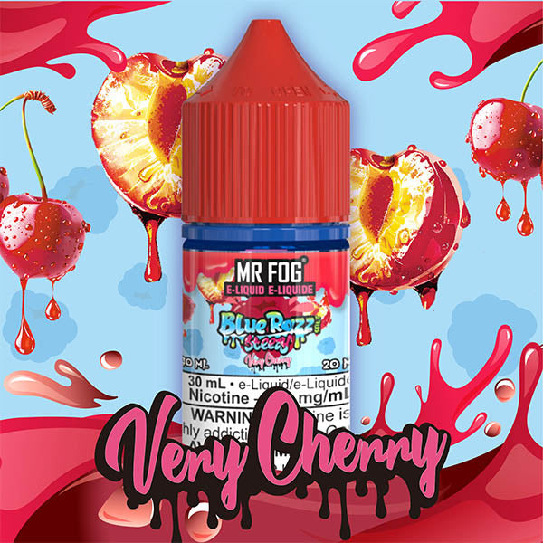 Mr Fog Salt Nic Blue Razz Steezy - Very Cherry