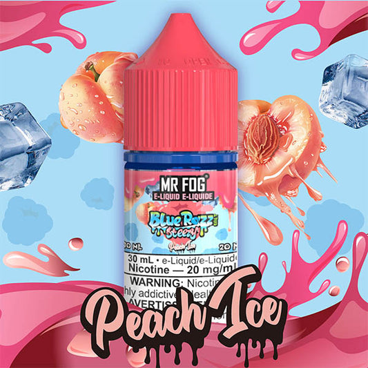 Mr Fog Salt Nic Blue Razz Steezy - Peach Ice