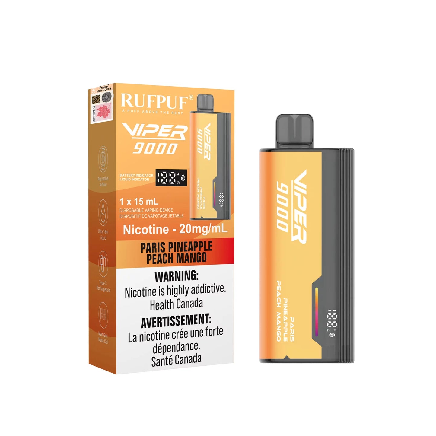 RufPuf Viper 9000 - Paris Pineapple Peach Mango