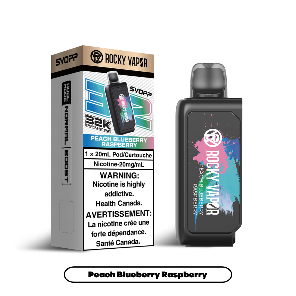 SVOPP ROCKY VAPOR OXBAR [PREFILLED PODS] - Peach Blueberry Raspberry